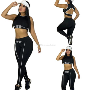 Vêtements de sport personnalisés avec logo, vêtements de fitness pour la salle de sport, vêtements de sport pour femmes, ensemble de yoga - Product Image 1