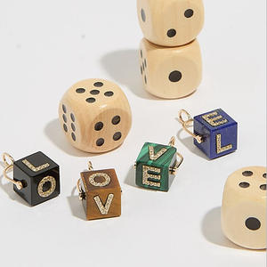 Grosir indah perhiasan kecil liontin batu alam tatahan buatan tangan DIY kalung mode berlian awal liontin jimat - Product Image 3