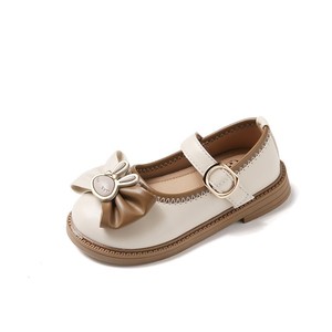 Zapatos de Cuero para Niñas, Estilo Británico, Primavera-Otoño, Zapatos de Puntos para Niña Pequeña, Zapatos de Suela Suave para Bebé - Product Image 4