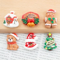 Offres Spéciales : Ornements en Résine à Dos Plat pour Noël – Bonhomme de Neige, Ours, Pingouin – Accessoires et Artisanat en Résine pour Décoration