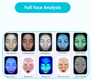 Máy phân tích da thông minh JLM Ai Smart <span class=keywords><strong>Skin</strong></span> Detector Magic Mirror để phân tích da mặt, lớp UV và độ ẩm - Product Image 4