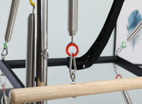 Reformer Pilates Tour Blanche en Bois de Haute Qualité, Personnalisable (Couleurs et Logo), Demi-Tour pour Studio de Yoga et Pilates