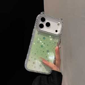 Funda de teléfono con diseño de orejas de gato Bling Star para iPhone 17 14 15 16 Pro Max 17 Air con funda protectora de película de lente envío <span class=keywords><strong>gratis</strong></span> - Product Image 5