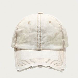 <b>Plain</b> Denim Distressed Gorras 6-panel Solid Color Washed Dad Hats Sport Baseball <b>Cap</b> - Product Image 3