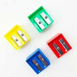 Proveedor de Artículos de Papelería Profesionales, Sacapuntas de Plástico de Doble Orificio, Bonito y Portátil - Product Image 2