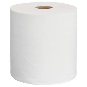 Dispensador de fábrica al por mayor en relieve Centro blanco tirar Jumbo toalla de papel de mano