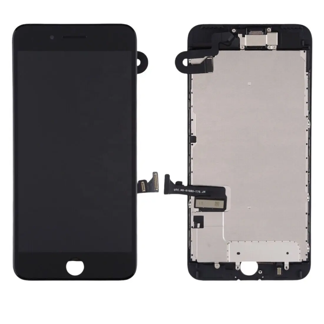 Display untuk iPhone 7 Plus Layar Sentuh LCD Perakitan Pengganti Warna Hitam Kualitas TFT