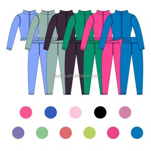 Conjunto de <span class=keywords><strong>ropa</strong></span> de Yoga para bebés de Etiqueta Privada, <span class=keywords><strong>ropa</strong></span> de entrenamiento de gimnasio para correr para niños de secado rápido, traje de <span class=keywords><strong>ropa</strong></span> deportiva para niñas de estilo Otoño Invierno - Product Image 4