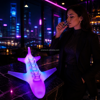 Support de verres à vin, tequila et whisky en ABS avec logo personnalisé, plateau LED pour verres à shot, idéal pour les boîtes de nuit, bars et discothèques