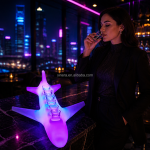 Portavasos de ABS con Logotipo Personalizado para Vino, Tequila, Whisky, Bandeja para Vasos de Chupito con LED para Discotecas, Bares y Clubes Nocturnos - Product Image 4