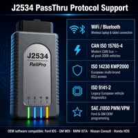 Adaptador de Diagnóstico OBD2 ReliPro J2534 SAE Pass Thru VCI, Interfaz de Vehículo CAN FD DoIP para VW Audi, Herramienta de Reprogramación y Codificación de ECU