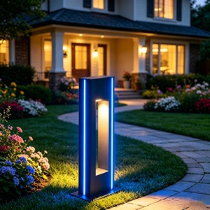 Lámpara de jardín de aluminio de alta calidad con diodo emisor de luz, decoración para césped, luz de columna para exteriores, patio, paisaje, camino. - Product Image 6