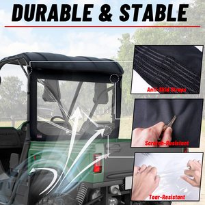 660 450 700 Massimo msu500 hisun 500 700 trục Cub Rhino UTV kính chắn gió phía sau, cửa sổ lưng mềm có khóa kéo Tương thích với tê giác - Product Image 4