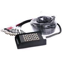 Câble audio 16 canaux XLR non blindé à conducteurs en cuivre avec gaine en PVC 30m pour boîtier de jonction mobile de scène (Cannon Box/Reel)