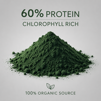 Poudre de spiruline naturelle, superaliment vert riche en protéines pour remplacement de repas et boisson détox