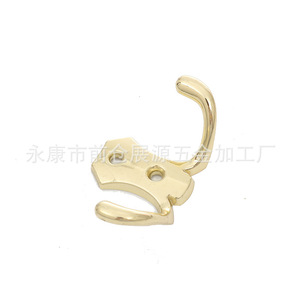 Zhanyuan Slip Hook Zinc Alloy Gold Plated Wall Mount For Bathroom Bedroom Furniture <b>Hardware</b> Accessory - Product Image 4