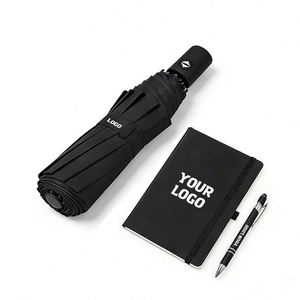 Paraguas Promocional de Negocios 190T, Plegable en Tres Secciones, con Logotipo Personalizado Impreso, Protección Anti Ultravioleta - Product Image 1