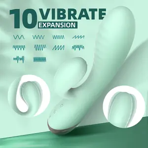 Inflatable Deflated Enlarged Vibrator For Women Strong Shock Wrap For Swelling Adult Sexual Products