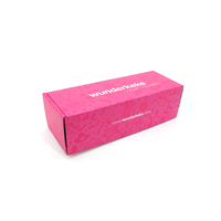 Boîte d'emballage personnalisée pour une bouteille, couleur personnalisée, boîte d'emballage en papier kraft ondulé pliable avec impression extérieure et intérieure