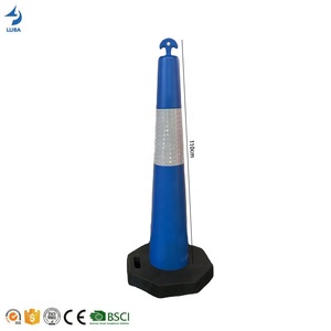 Hot Sale Reflective PE <strong>Plastic</strong> <strong>Traffic</strong> Delineator Post Road Safety Cone Parking Guide Marker <strong>Traffic</strong> Warning Product - Product Image 2