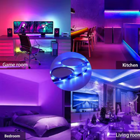 Bande lumineuse LED RGB TM512 pour rétroéclairage TV, ruban LED flexible 24V, éclairage d'ambiance pour décoration de fond de cinéma maison