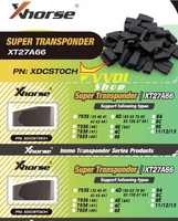 Xhorse — programmateur de clé de voiture, Super puce XT27A66 XT27, transpondeur, pour clés de voiture, VVDI2 VVDI, 1 à 50 pièces