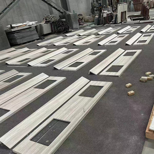 Comptoirs en marbre blanc GOLDTOP OEM/ODM, design moderne, surface polie, plans de toilette en marbre naturel, marbre chinois populaire pour villas - Product Image 3