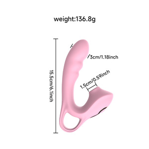 Vibradores con Control por Aplicación, Masajeador de Punto G, Vibrador con Succión de Clítoris, Dildo Vibrador con Succión, Juguetes Sexuales para Mujeres, 9 Frecuencias de Succión - Product Image 6
