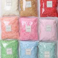 Bricolage Lafite Papier Herbe Coloré Papier Déchiqueté Pp Herbe Déchiqueté Papier Emballage Pour Emballage Cadeau Remplissage De Boîte