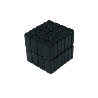 N42MEpoxy noir adhésif personnalisé magnétique multipolaire fort mini bande aimant