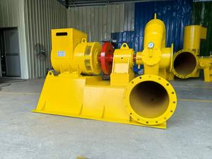 재생 에너지 튜브형 소형 100kw 터빈 수력 발전기 저 RPM 마이크로 카플란 수력 전기 - Product Image 5