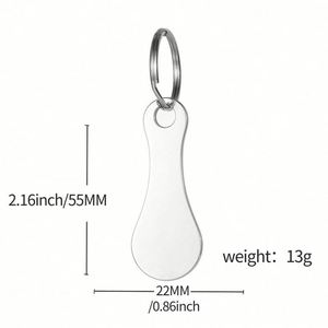 Porte-clés jeton de chariot de courses personnalisé sur mesure par le fabricant - Product Image 5