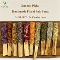 Bâtons de Palo Santo Artisanaux 9 Variétés 8-14g Faible MOQ Logo Personnalisé Gravure sur Bois pour Yoga Boutique Méditation Cadeau du Pérou