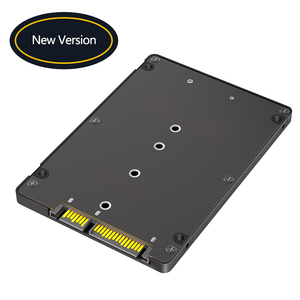 Kandang SATA M.2 SSD untuk 2.5 SATA, konverter SSD SATA kunci B & M ke kartu SATA 2.5 3.0 inci dengan casing plastik 7mm - Product Image 2