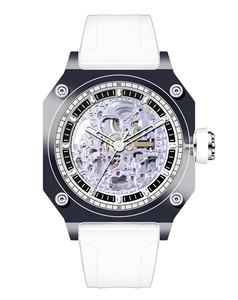 Reloj de Pulsera Automático para Hombre, Movimiento Mecánico 5ATM, Marca de Lujo OEM, Caja Cuadrada, Diseño Esqueleto, Fabricado en China - Product Image 1