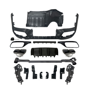 Difusor trasero completo para Mercedes-Benz Clase C W206, kit de carrocería ABS con tubo adaptador para estilo C63 C43 - Product Image 1