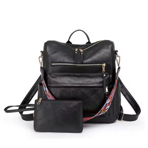 Mochila informal personalizada para mujer al aire libre de mayor capacidad impermeable transpirable Pu mochila para mujer mochila escolar - Product Image 1