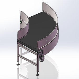 Eğri bant yüksek verimli parsel taşıma konveyörleri ile lojistik parsel sıralama konveyör sistemi - Product Image 2