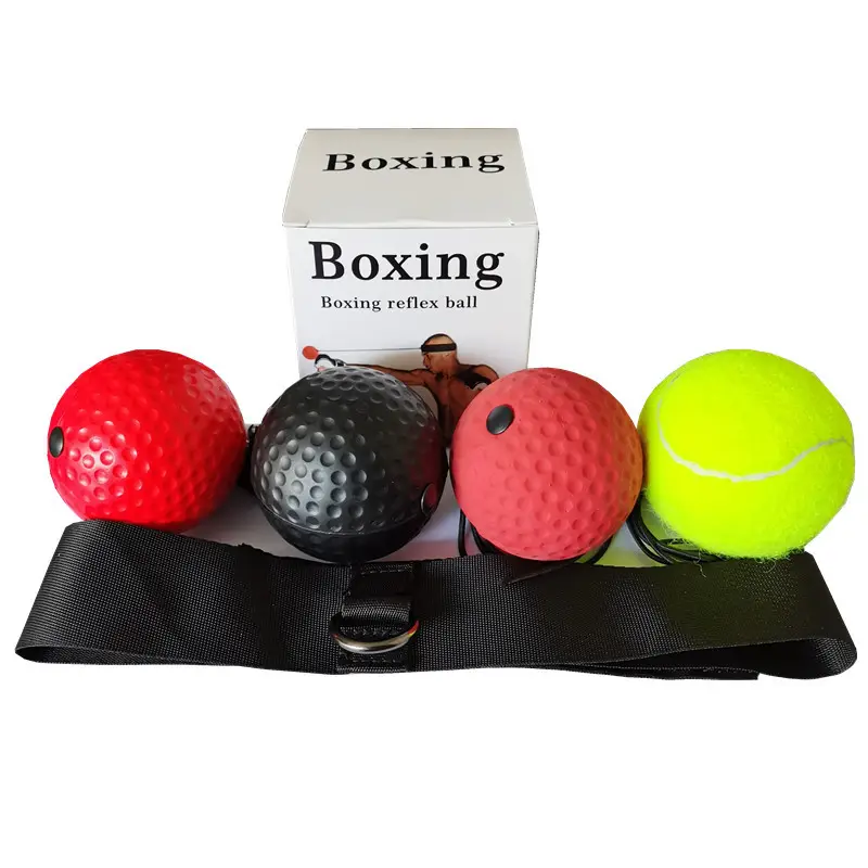 2022 New Product Punching Boxing Reflex Balls with Headband Speed Sports Training Punch Fight React Head Ball