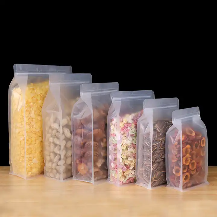 Zip-lock Matte Translucent Food Grade Packaging Bag (pieces)