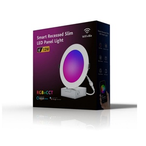 Luz LED de Panel Inteligente de Doble Modo con Bluetooth y WIFI, Multicolor, Empotrable, 9W, Foco LED - Product Image 3