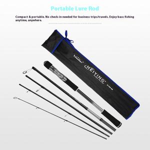 Canne à pêche NEWMAJOR MH Carbon à cinq sections, manche en EVA, portable, multi-sections, pour la pêche à la carpe en lac, longue portée - Product Image 5