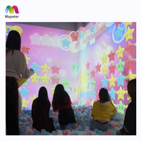Mayeter Smash Ball, projection interactive 3D sur mur, hologramme, plus de 60 jeux de projection, coque en métal, multijoueur, intérieur, blanc, personnalisable