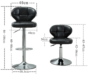 Taburete Alto de Acero Inoxidable Sintético de Lujo, Estilo <span class=keywords><strong>Italiano</strong></span> Moderno para Cocina, Hotel, Centro Comercial - Product Image 2