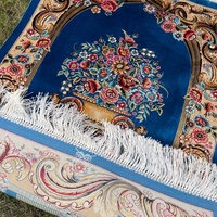 Hiasan Dinding Pola Bunga Mawar Lily Vintage Modal 60X90Cm untuk Kepala Tempat Tidur Kamar Tidur