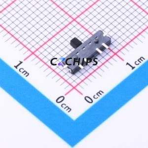 K3-1311S-F1 Slide Switch SMD Switch Single Pole Three Throw Rectangle Pin Header SMD Tab 9.7mm - Product Image 2