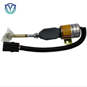 Électrovanne d'arrêt de carburant pour générateur 232C-1115030 12V C3415441 24V, Vanne d'extinction 232C-1115030 24V, Vanne d'extinction moteur 232C-1115030A 24V pour 6112 - Product Image 1