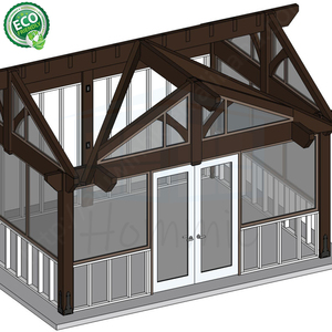 Fabricant personnalisé installer facilement modulaire maison préfabriquée extérieur jardin véranda en verre - Product Image 4
