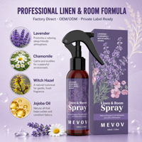 Spray d'oreiller et de linge à l'huile essentielle naturelle de lavande et de camomille pour un sommeil profond
