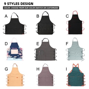 CHANGRONG <span class=keywords><strong>Tablier</strong></span> de cuisine sans manches de <span class=keywords><strong>chef</strong></span> adulte résistant aux gouttes d'eau noir personnalisé pour boulangers - Product Image 6